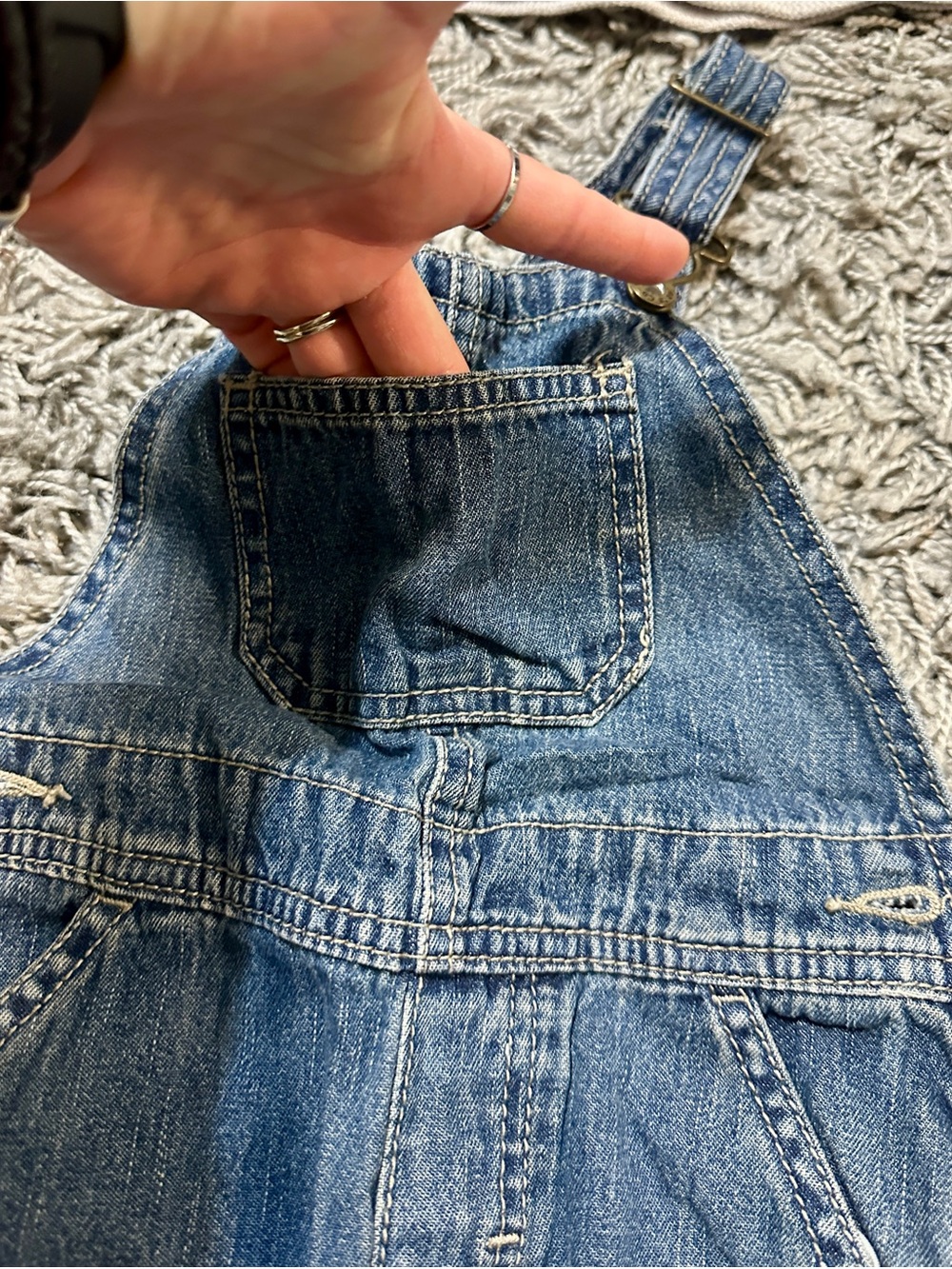 Wonderkids Denim Pull-On Jeans in Navy and Blue - Picture 9 of 16